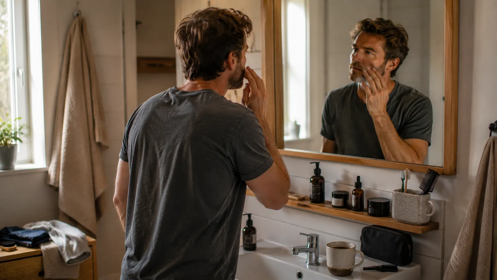 man everyday grooming routine scandinavian home